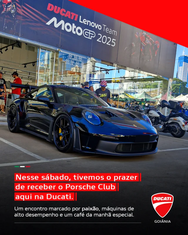 Neste sábado, a Ducati teve o prazer de receber o Porsche Club para um encontro inesquecível! 🏁🔥

Paixão por velocidade, máquinas de alto desempenho e um café da manhã especial marcaram a manhã por aqui.

#DucatiBrasil #PorscheClub #FinalDeSemanaSobreRodas #PaixãoPorMotores #CaféComEstilo #AltaPerformance